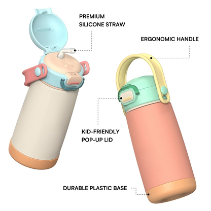 Pulse 420ml Stainless Steel Kids Metal Bottle