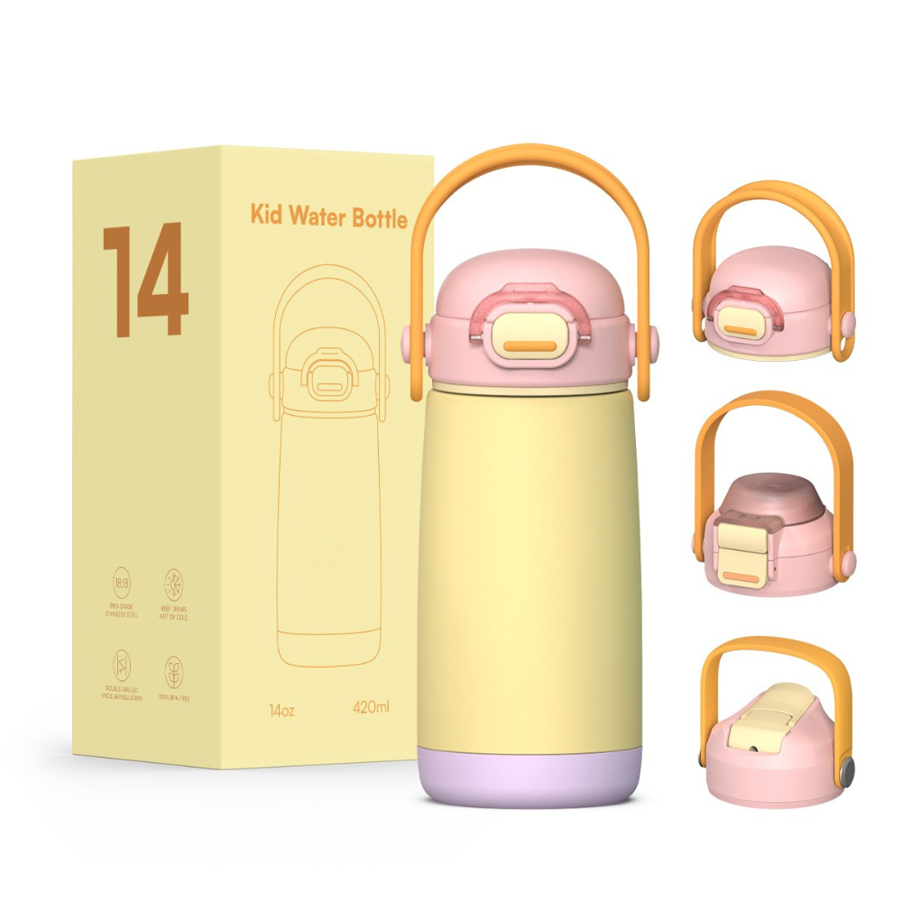 Pulse 420ml Stainless Steel Kids Metal Bottle