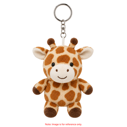 Custom Animal Plush Keyring - 10x10cm