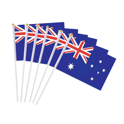 Polyester Handheld Flag with Pole