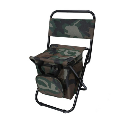 HYDE Foldable Camping Chair with Cooler Bag