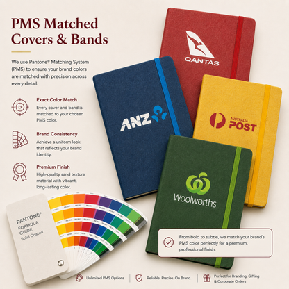 Sandbeach Textured PU Hard Cover Notebook