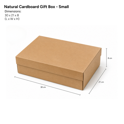 Natural Cardboard Gift Box - Small