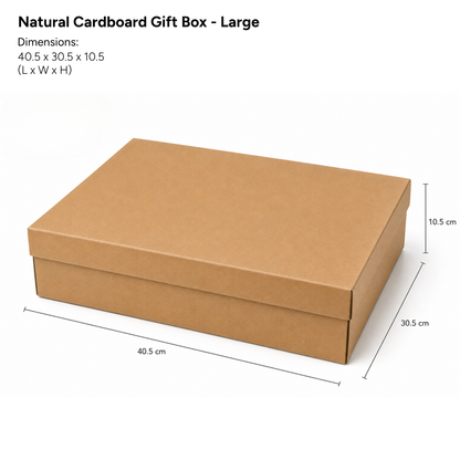 Natural Cardboard Gift Box - Large