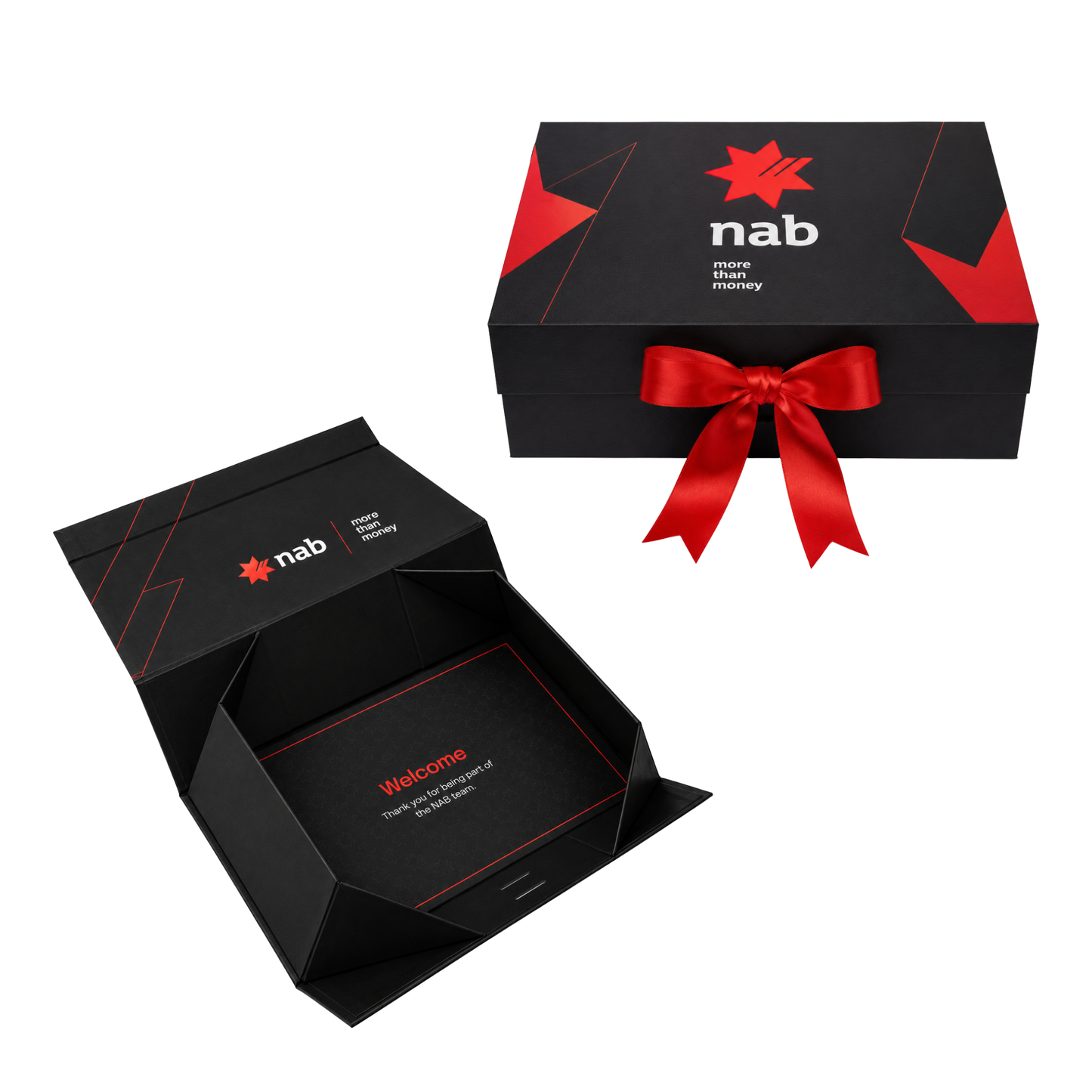 Full Colour Magnetic Gift Box with Ribbon - Small
