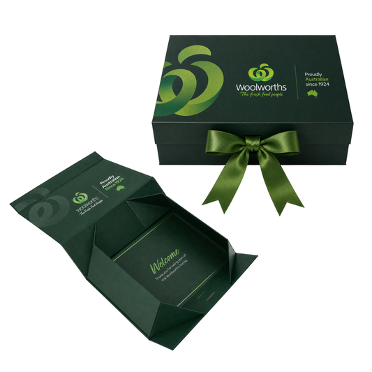 Full Colour Magnetic Gift Box with Ribbon - Medium