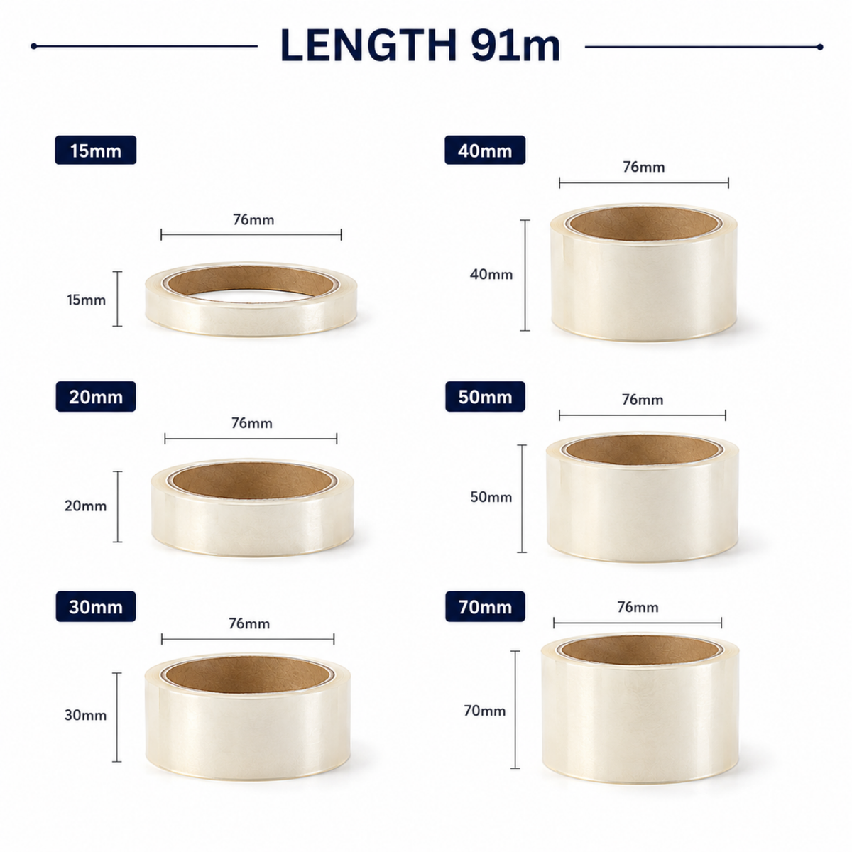 Transparent Packaging Tape - 15 mm