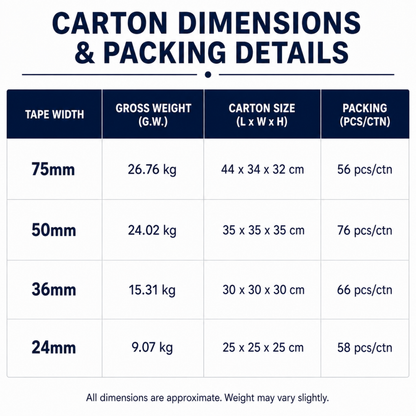 Kraft Paper Packaging Tape - 24 mm