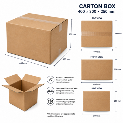 Small Carton Box – 40 × 30 × 25 cm