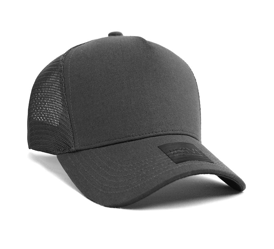 A Frame Cotton Mesh Trucker Cap