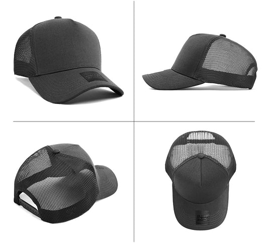 A Frame Cotton Mesh Trucker Cap