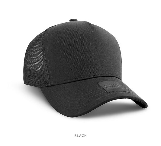 A Frame Cotton Mesh Trucker Cap
