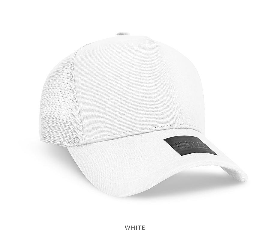 A Frame Cotton Mesh Trucker Cap