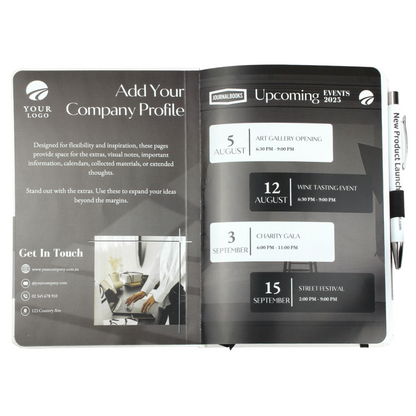 Nova White Bound JournalBook w/ Coloured Accents