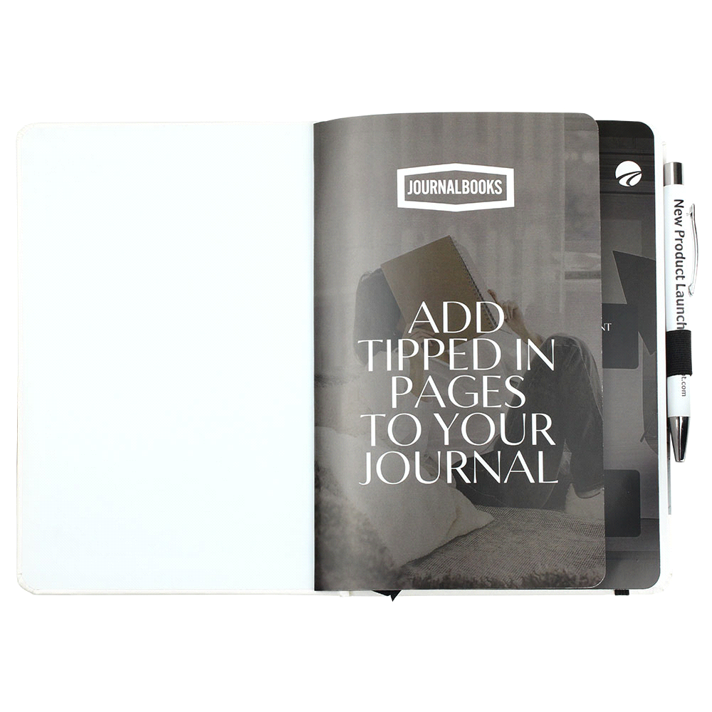 Nova White Bound JournalBook w/ Coloured Accents
