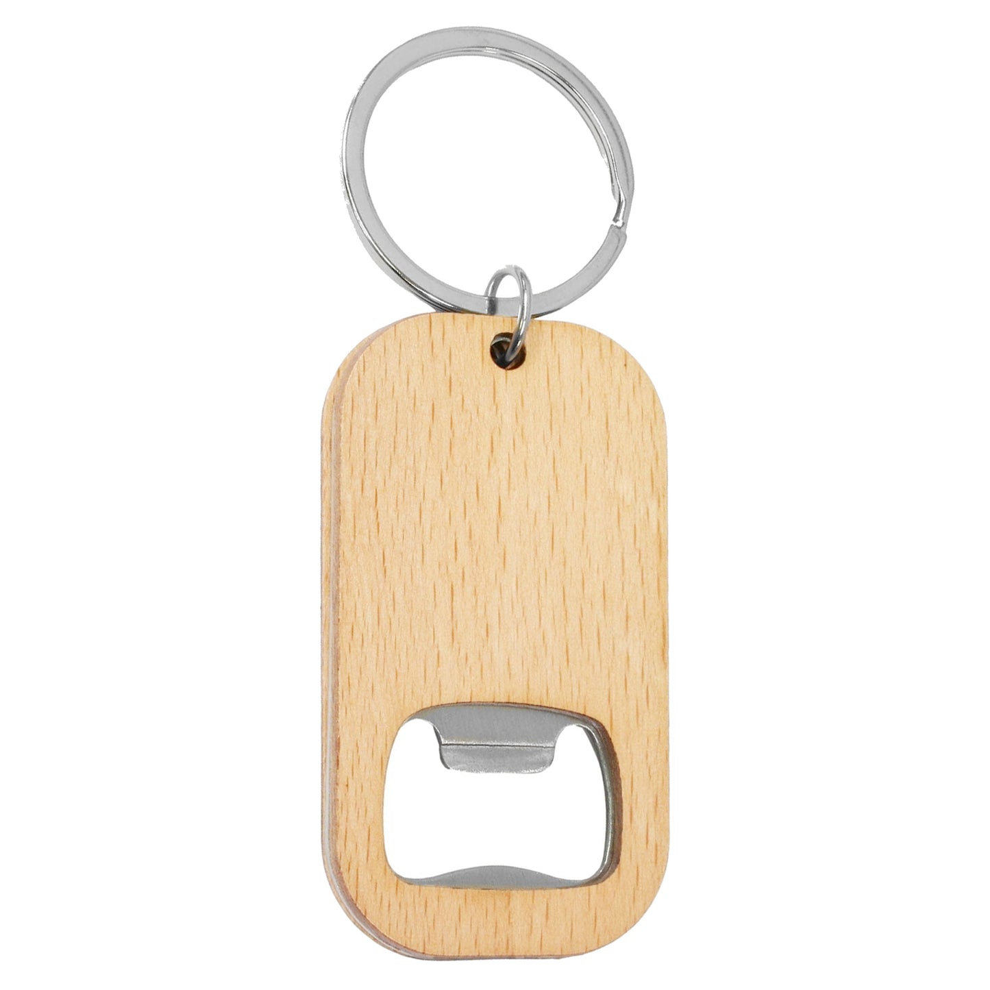 Bamboo Bar Bottle Opener Key Ring