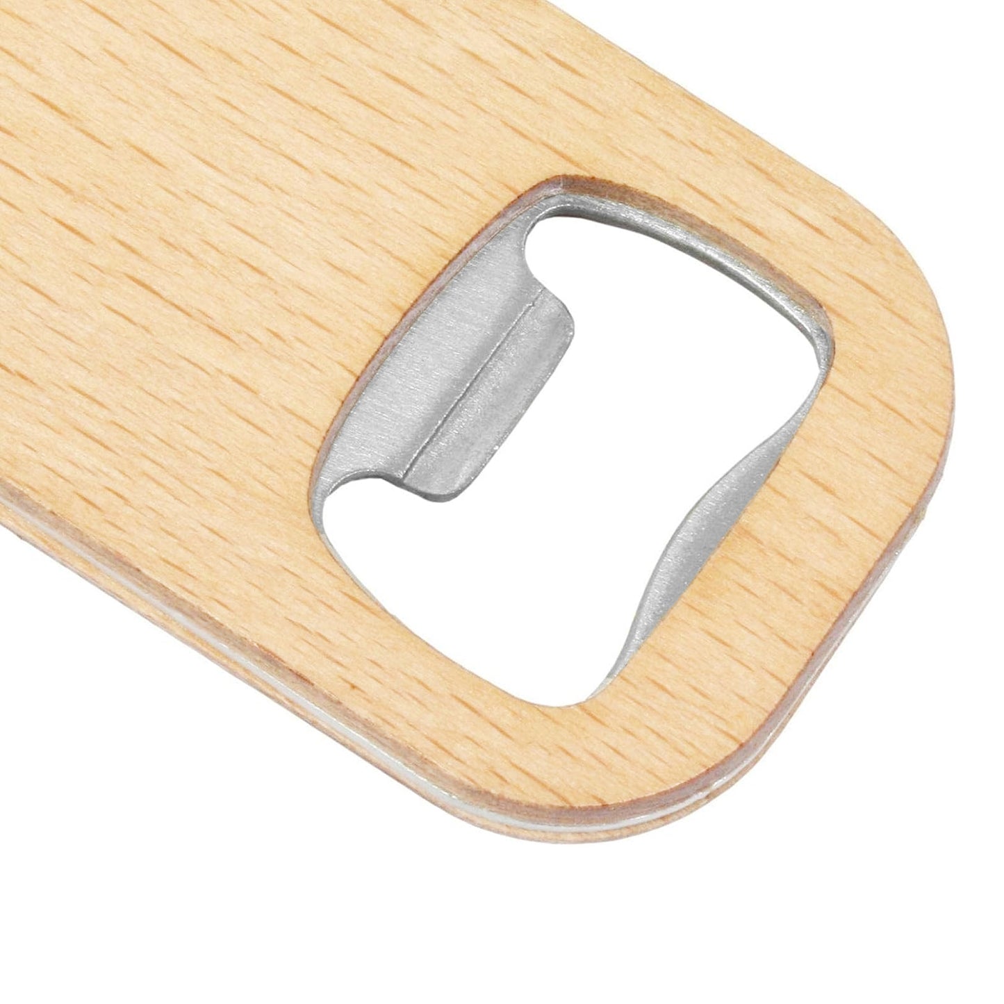 Bamboo Bar Bottle Opener Key Ring