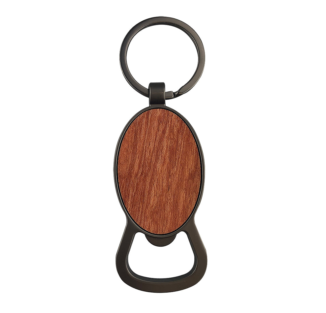 Autumn Wood Bottle Opener – Round