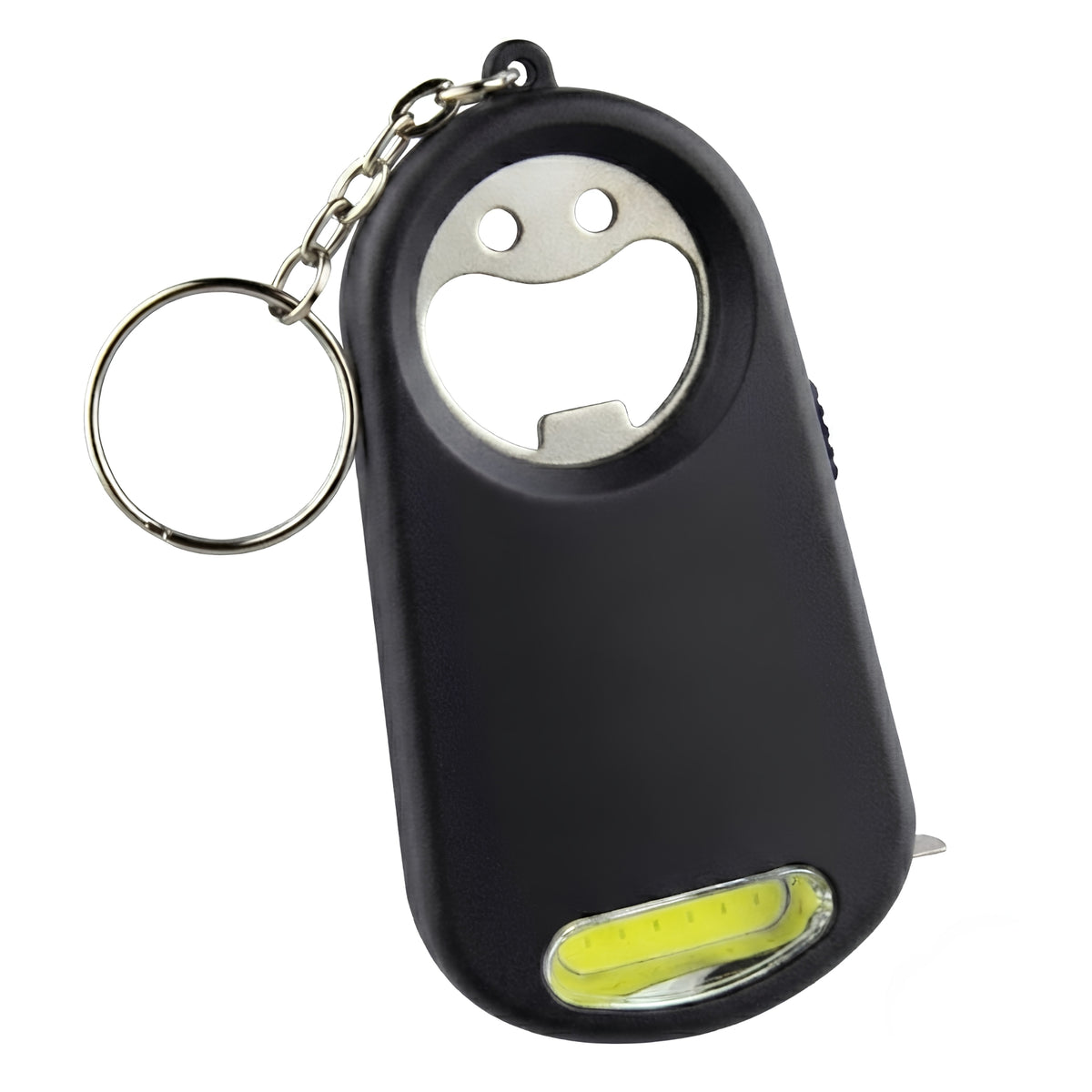 Smily Torch Tape Bottle Opener Key Ring