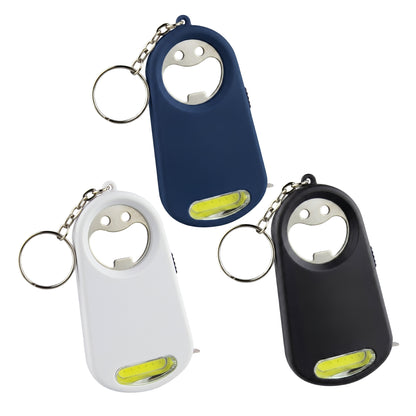 Smily Torch Tape Bottle Opener Key Ring
