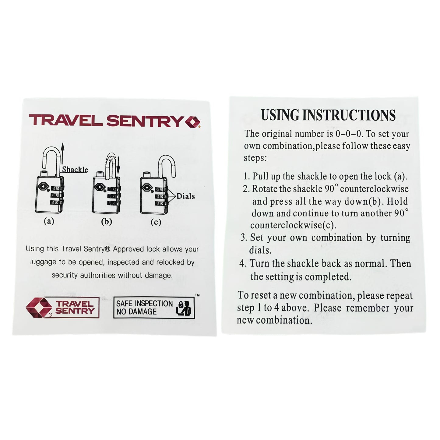 Portable Luggage TSA Lock