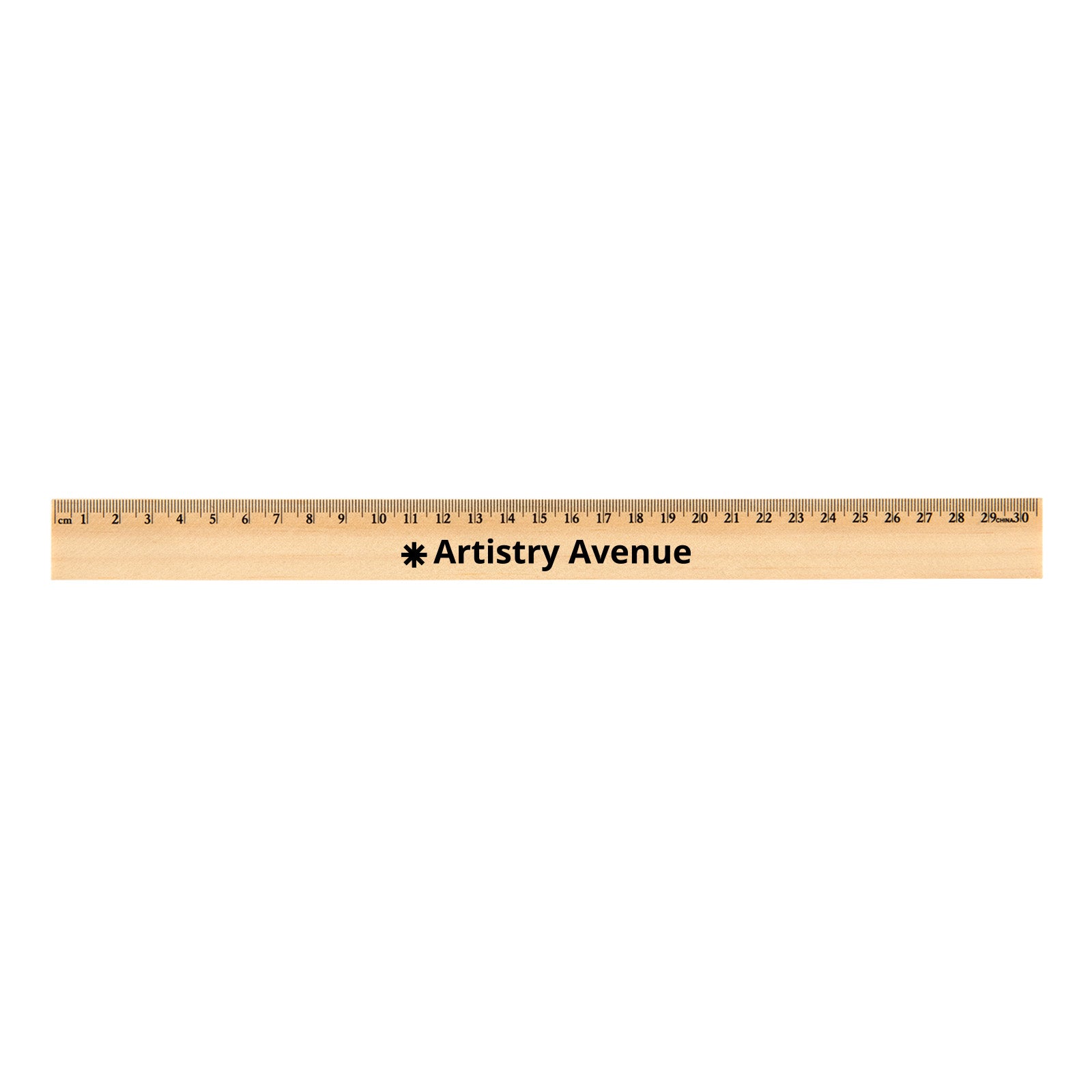 Beech Wood 30cm Ruler | Custom Branded Wooden Ruler – Campbell ID