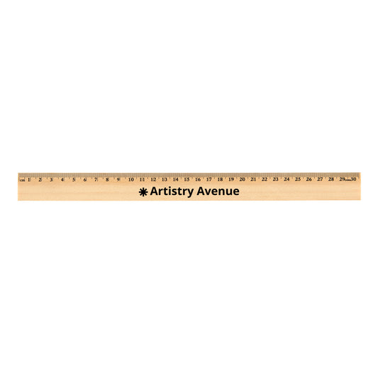 Axis 30cm Wooden Ruler