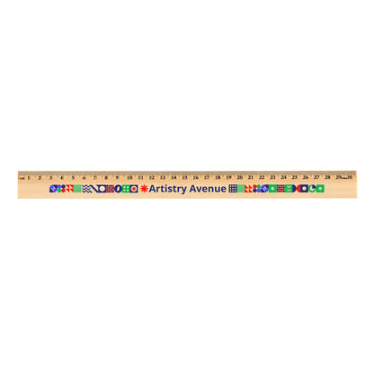 Axis 30cm Wooden Ruler