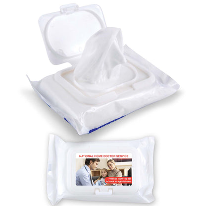 Custom Aqua Antibacterial Wet Wipes