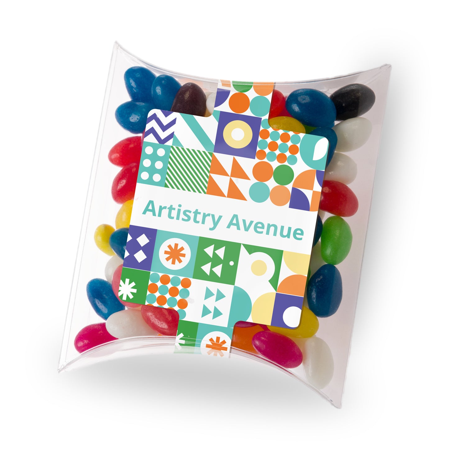 Assorted Colour Mini Jelly Beans in Pillow Pack