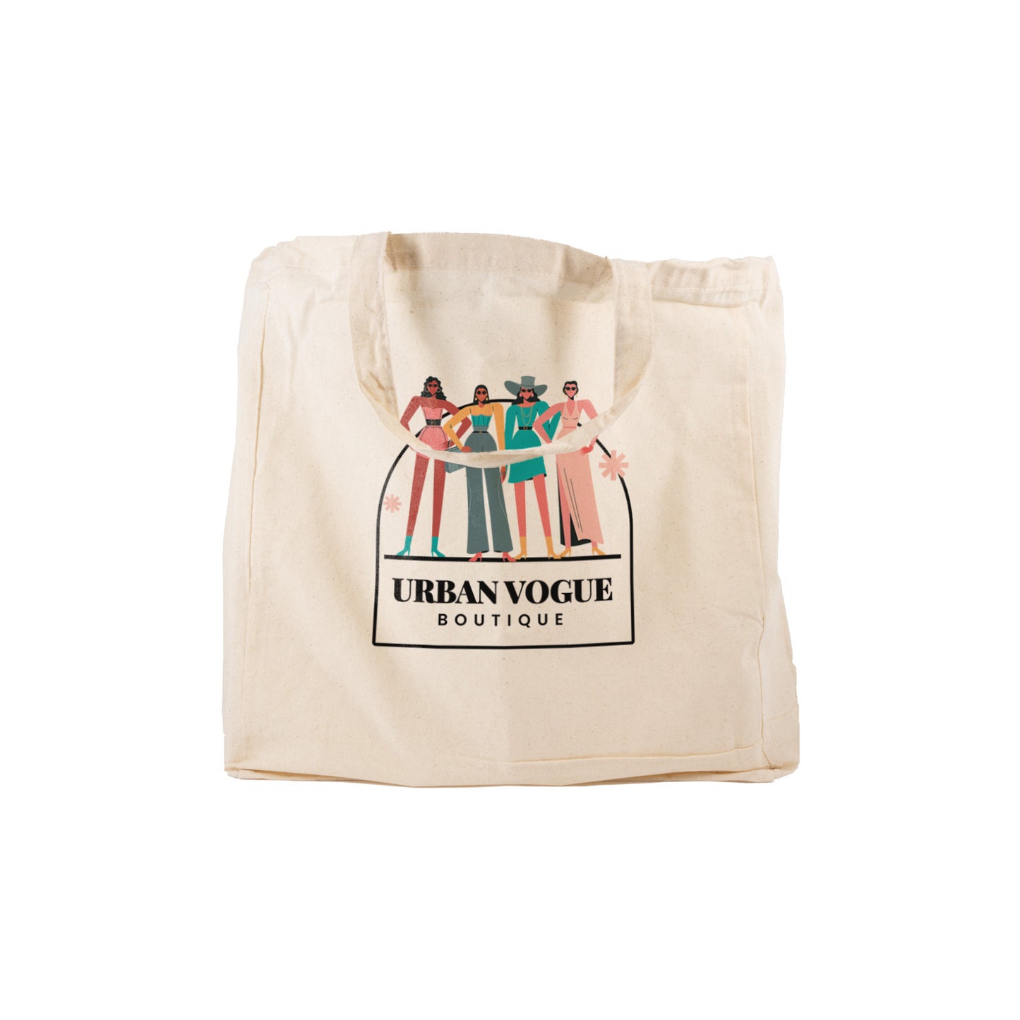Supa Shopper Short Handle Calico Bag