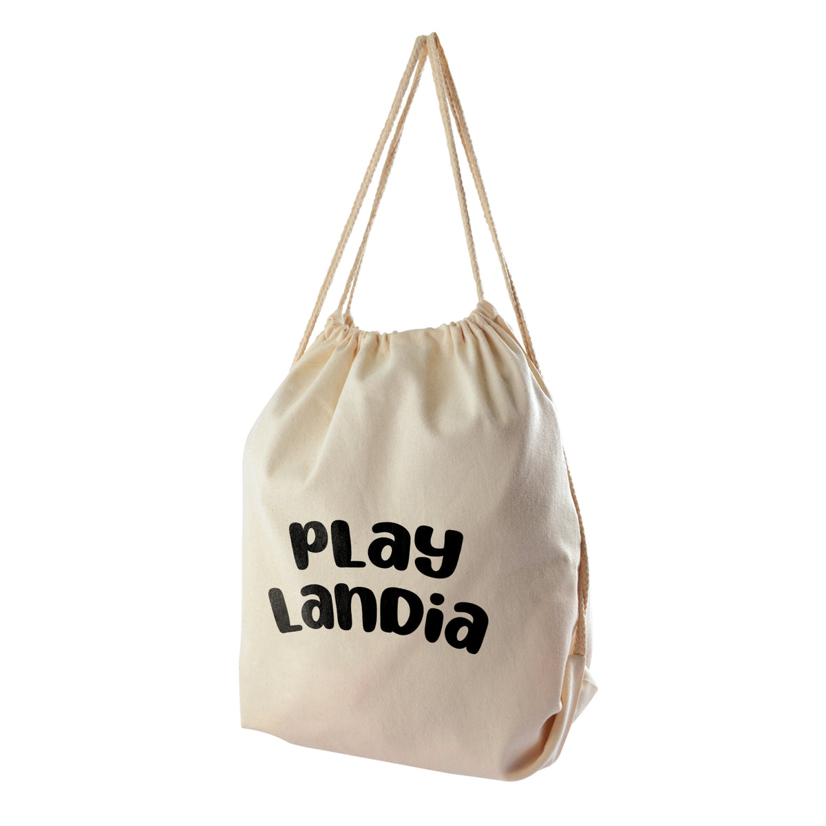 Custom Calico Drawstring Library Backpack