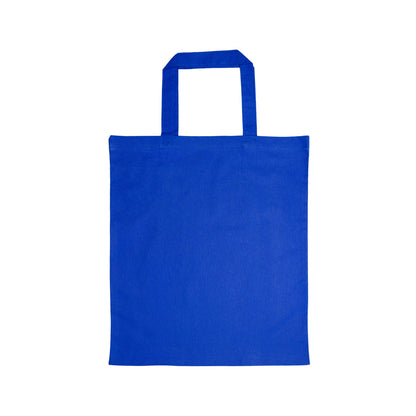 Coloured Cotton Short Handle Tote Bag