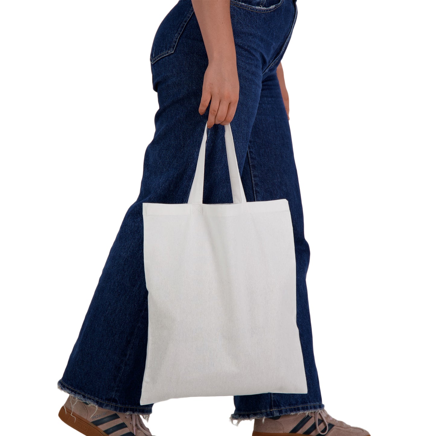 Coloured Cotton Short Handle Tote Bag