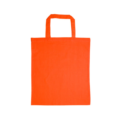 Coloured Cotton Short Handle Tote Bag