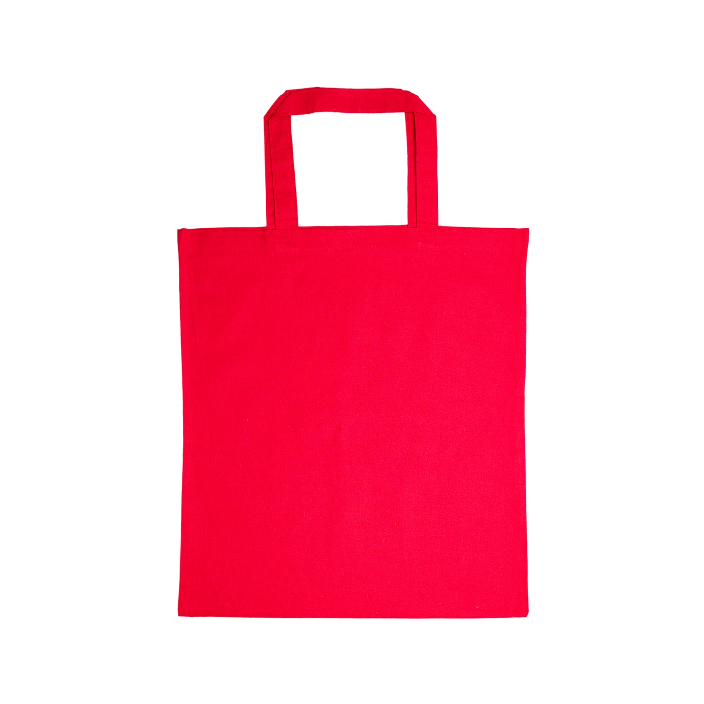 Coloured Cotton Short Handle Tote Bag