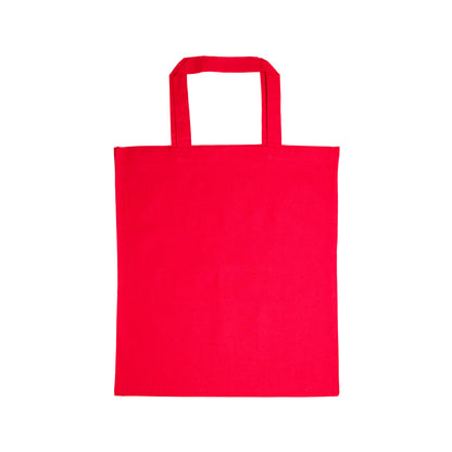 Coloured Cotton Short Handle Tote Bag