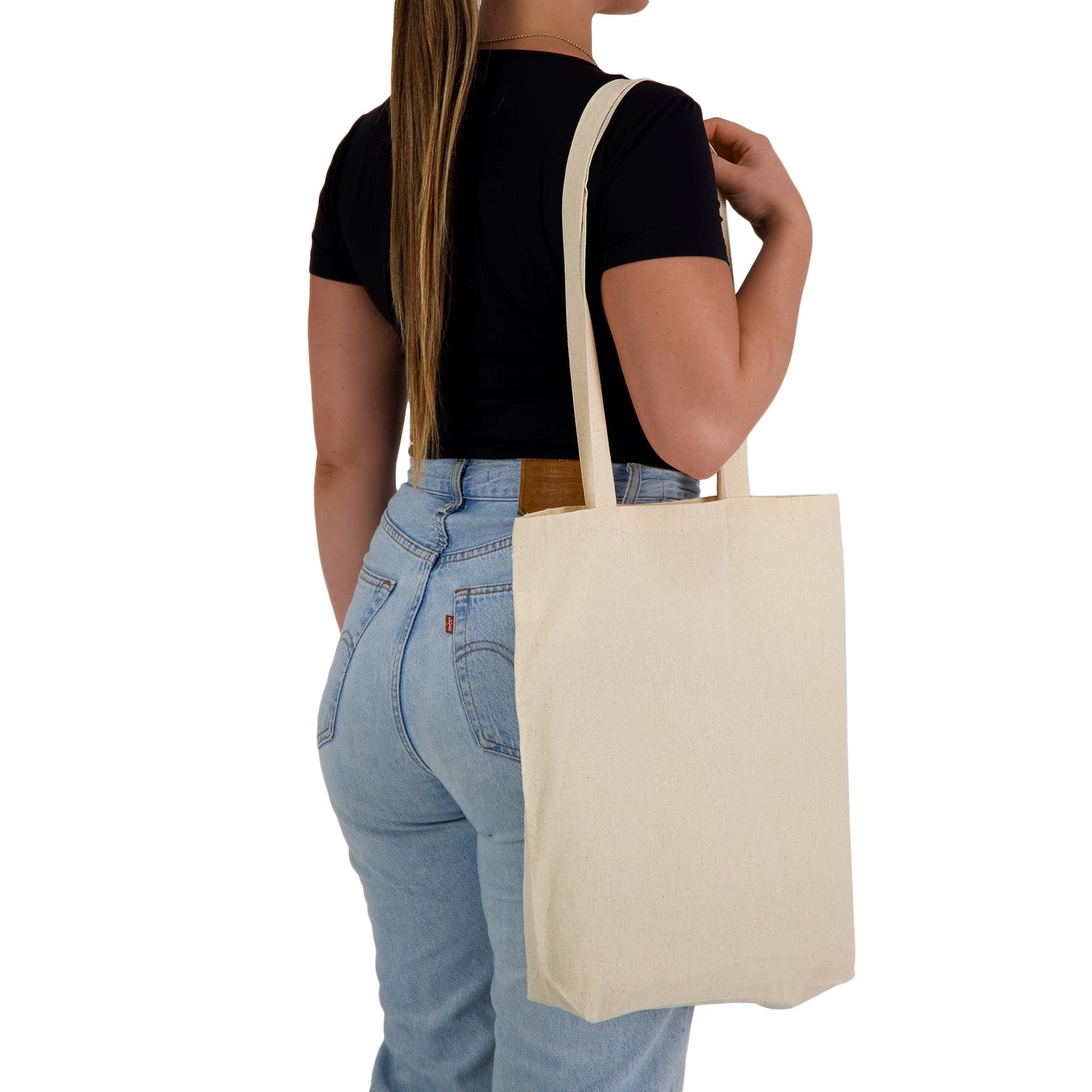 Calico Long Handle Bag