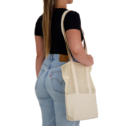 Scoot Calico / Mesh Tote Bag