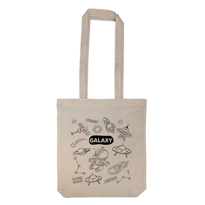 Get Crafty Folding Calico Bag and Crayons