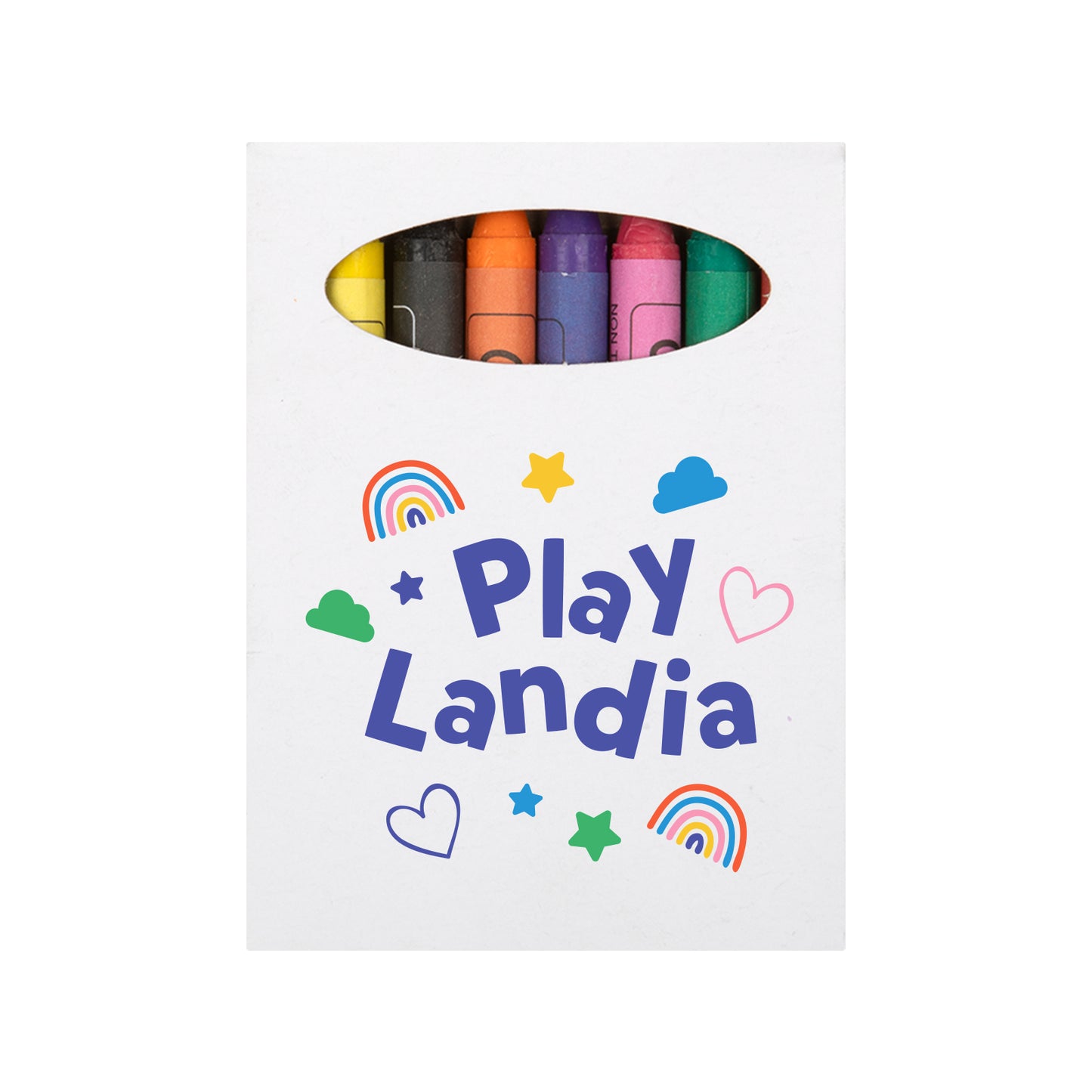 Colouring Short Handle Cotton Bag & Crayons