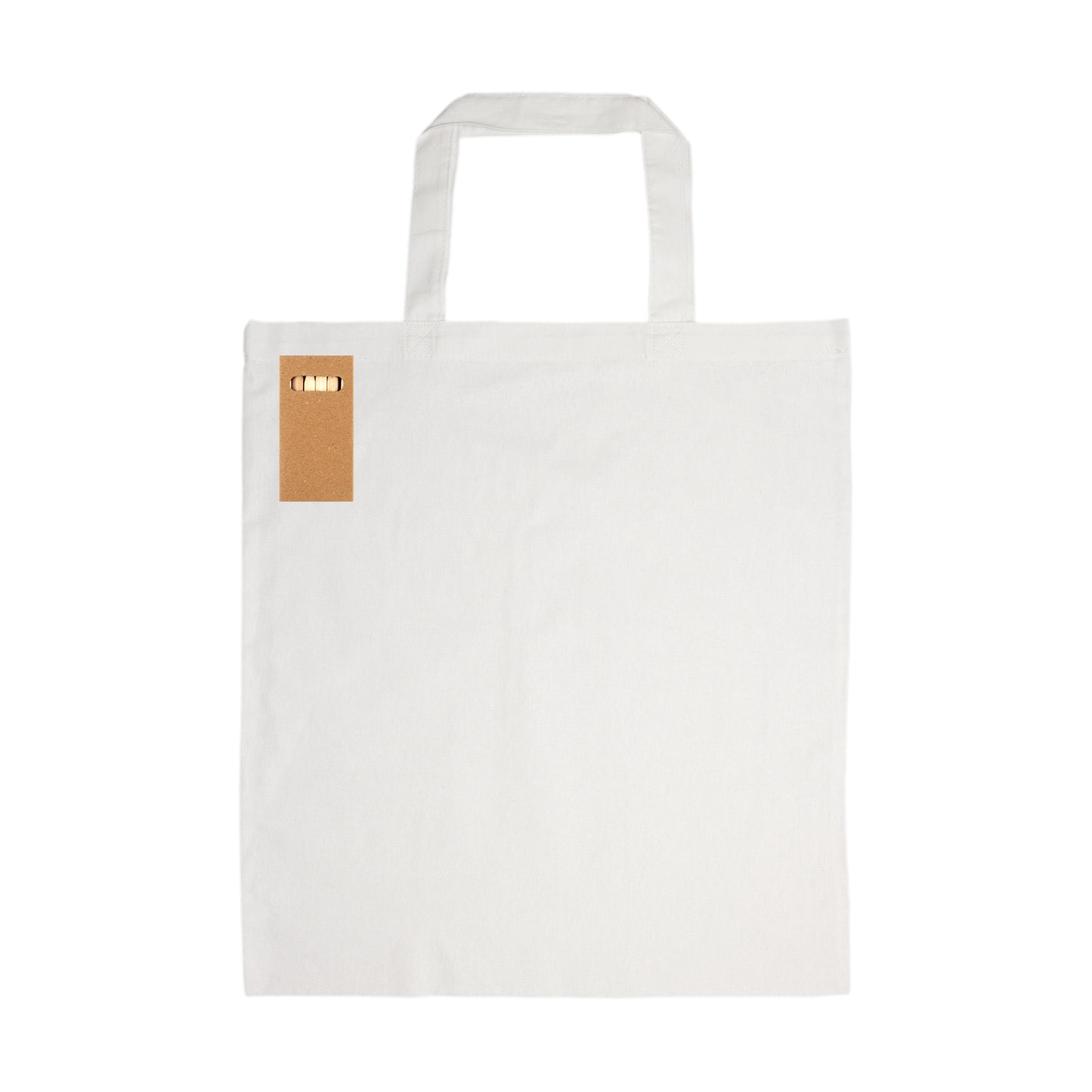 Colouring Short Handle Cotton Bag & Pencils