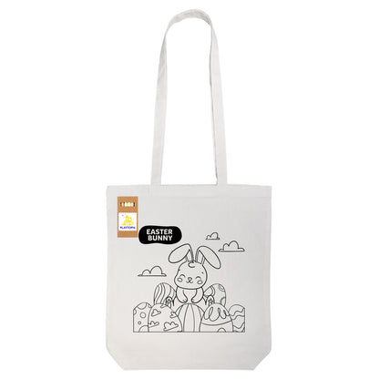 Colouring Long Handle Cotton Bag & Pencils