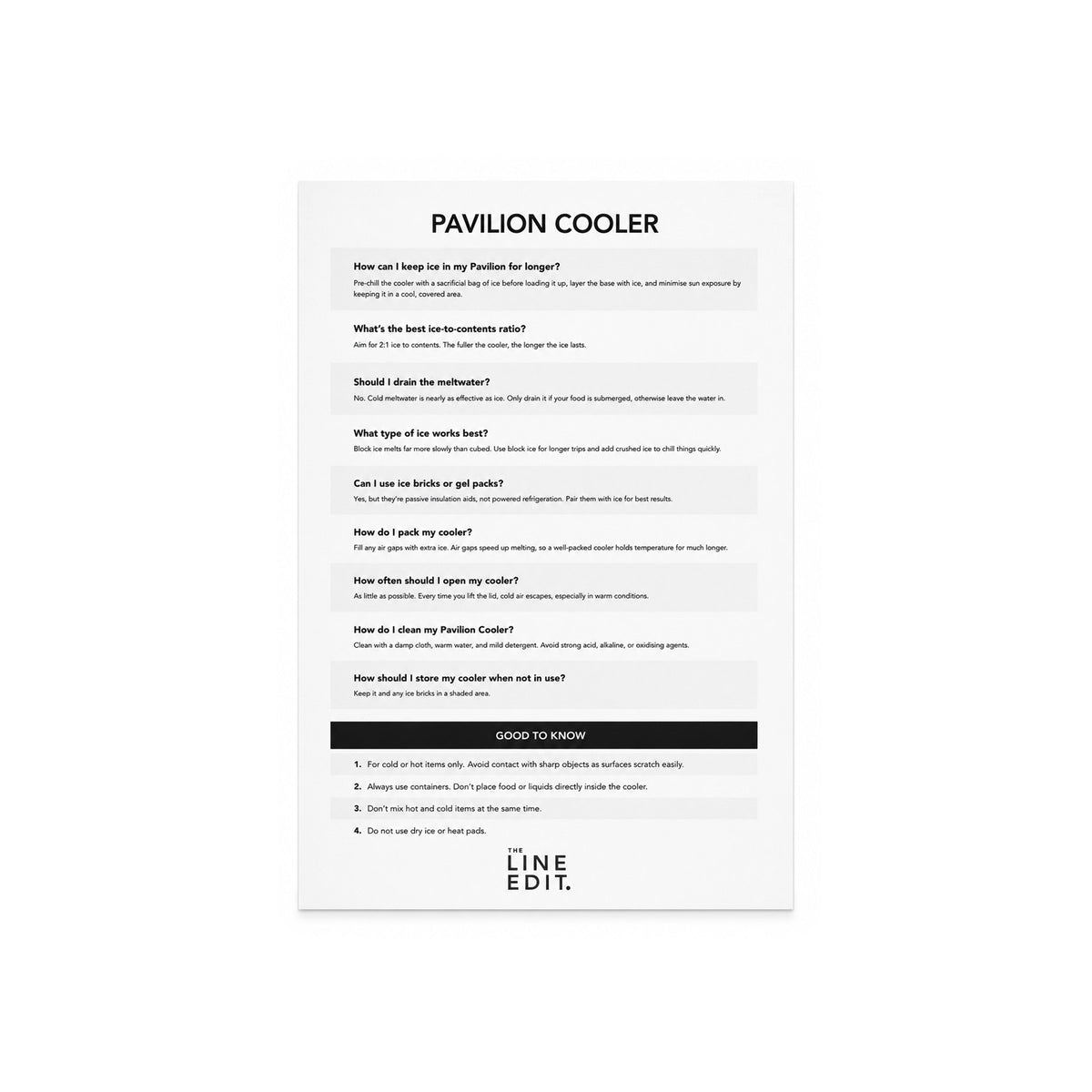 Pavilion Cooler by The Line Edit