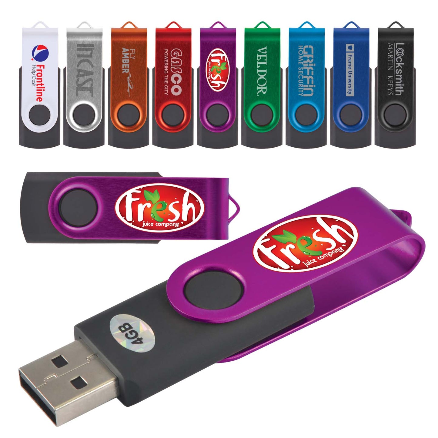 Swivel USB Flash Drive 4GB