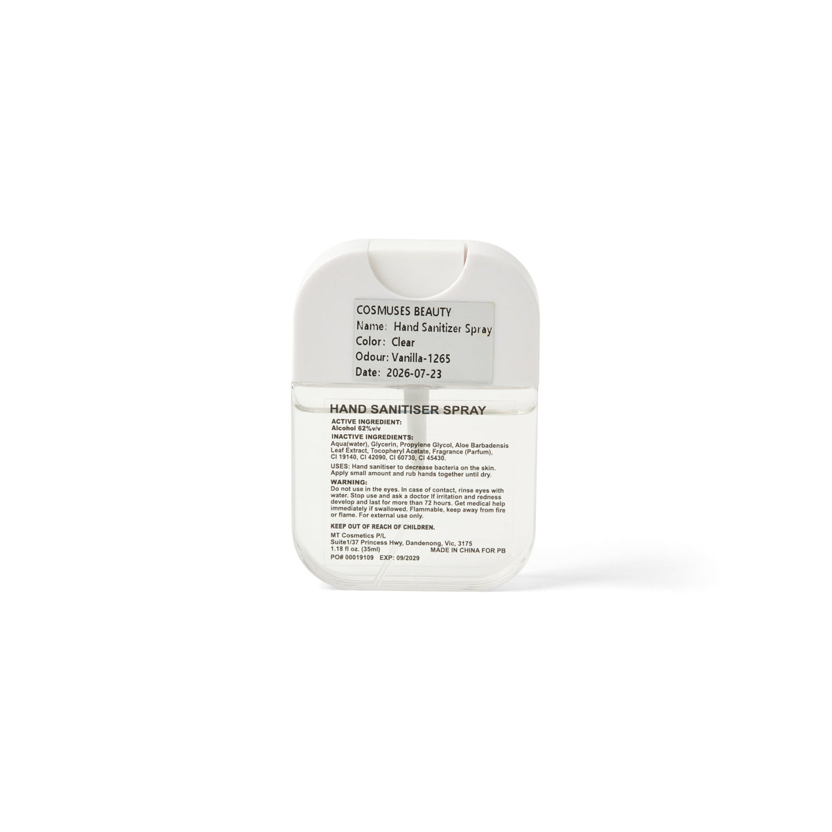 Scented 35ml Spray Sanitiser