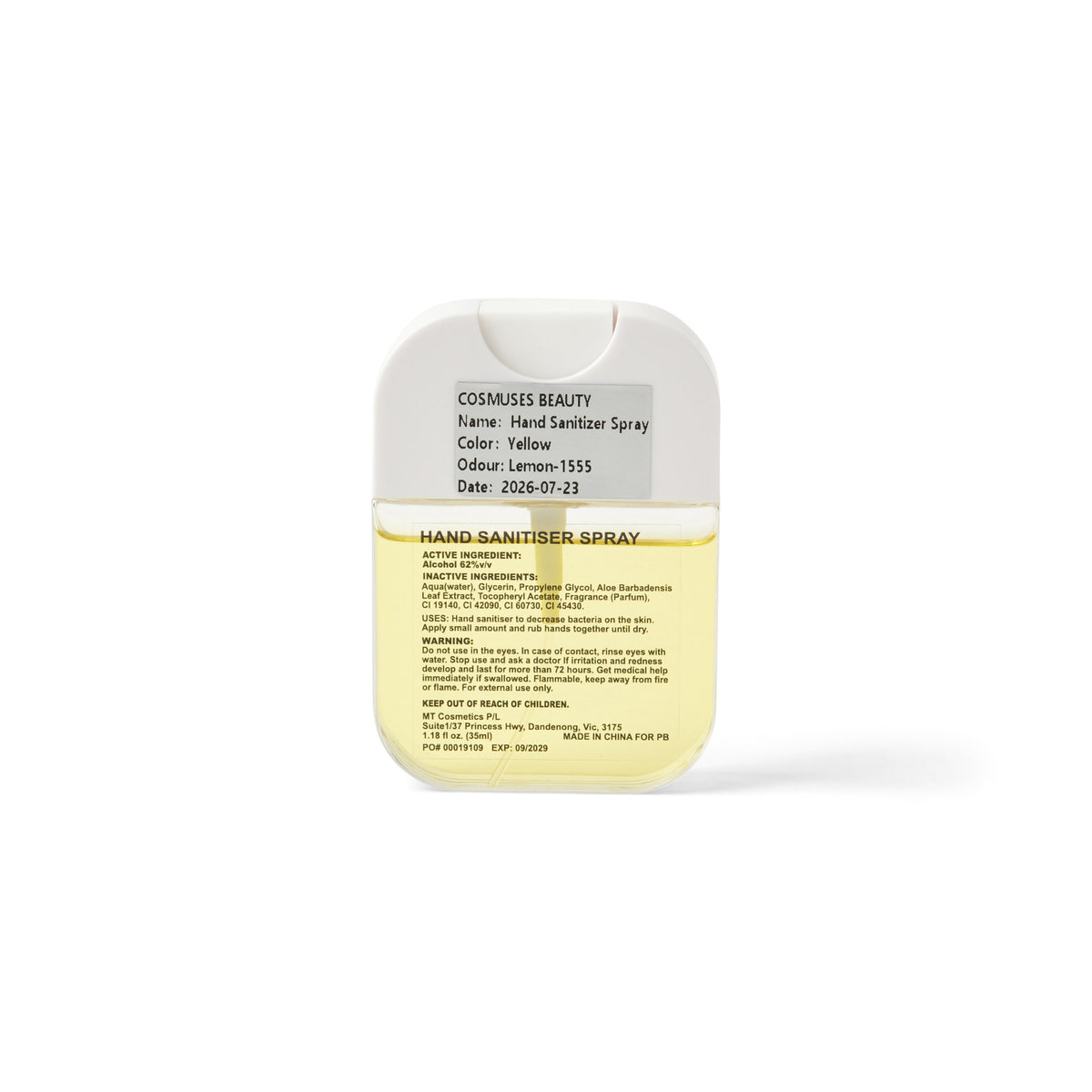 Scented 35ml Spray Sanitiser