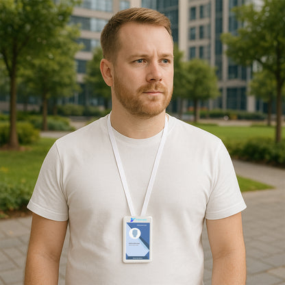 ABS Retractable Card Holder with Lanyard