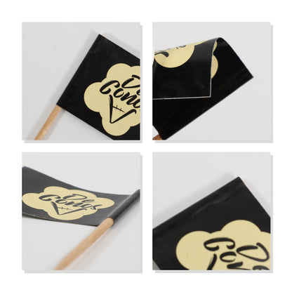 Pack of 100 Custom Food Toothpick Flags