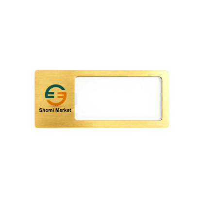 Reusable Metal Name Badge